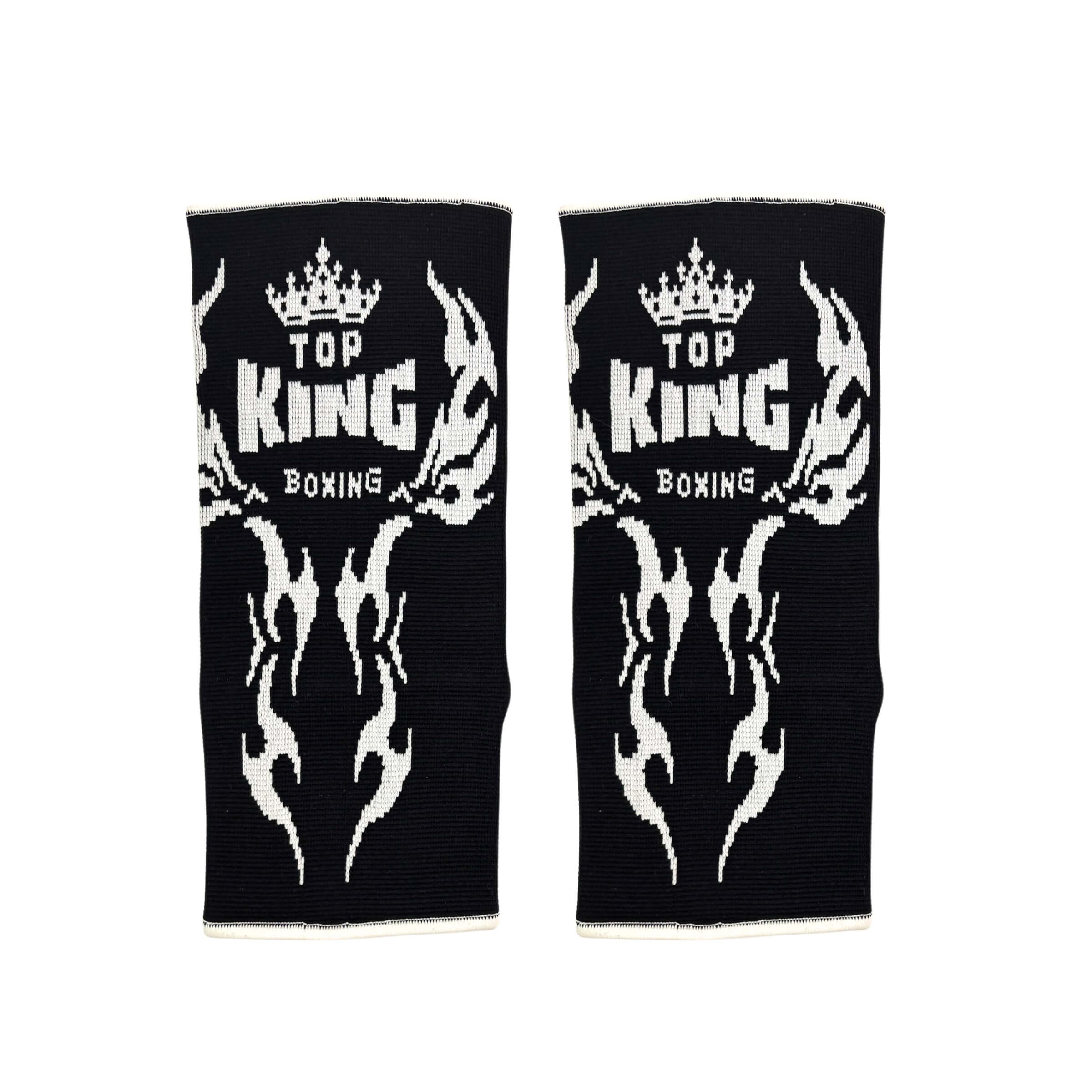 Top King Black Ankle Guards (Retro Logo) - Image 2