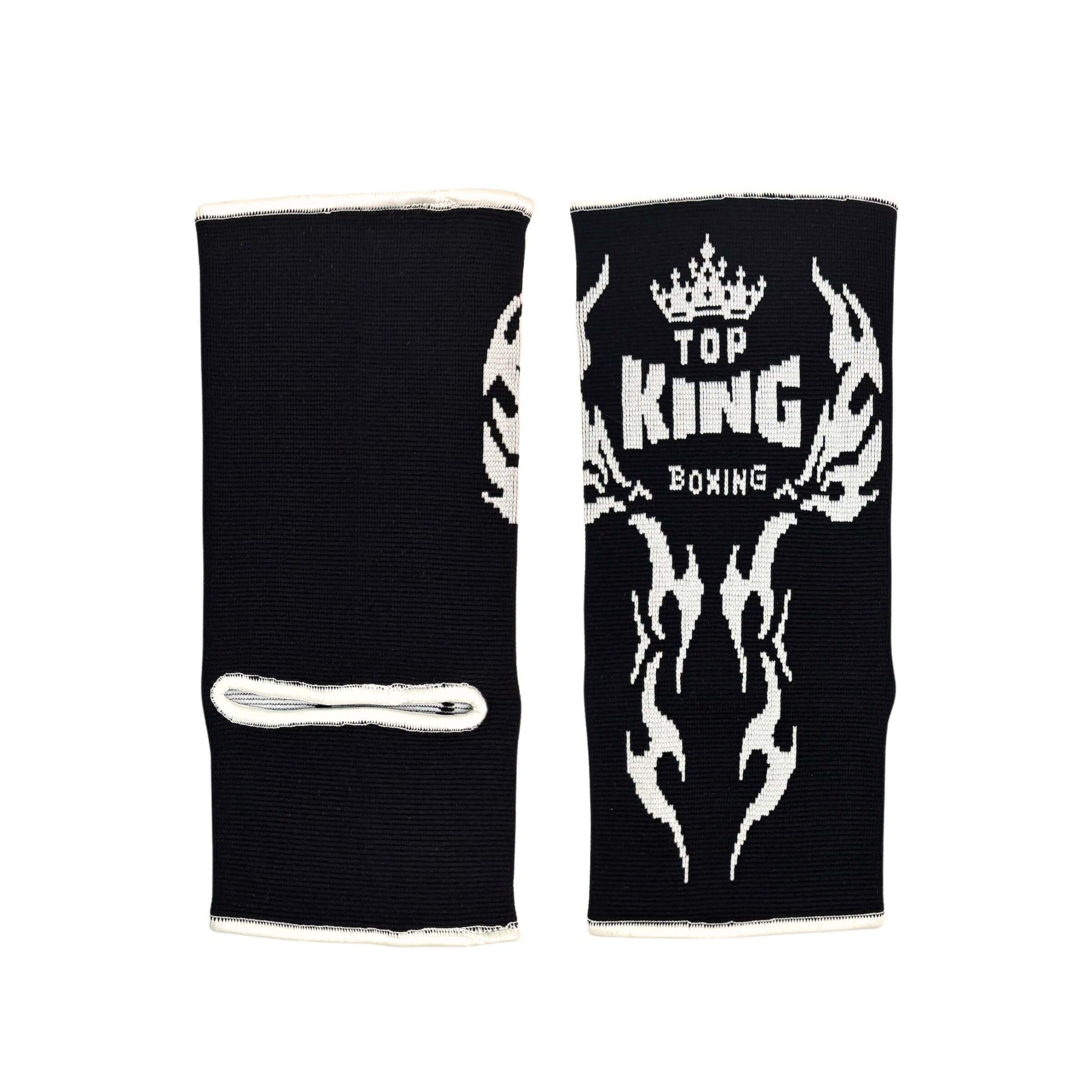 Top King Black Ankle Guards (Retro Logo) - Image 3