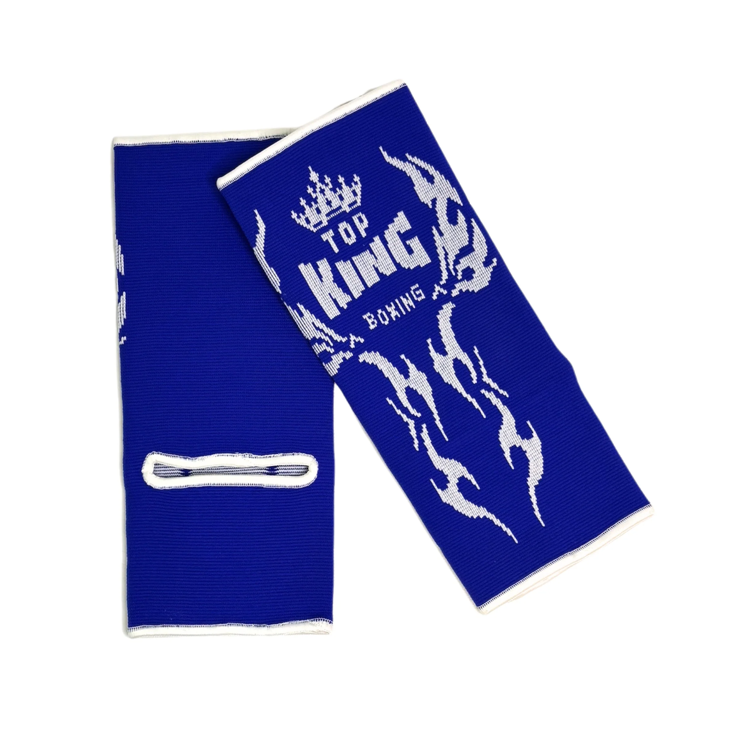 Top King Blue Ankle Guards (Retro Logo)