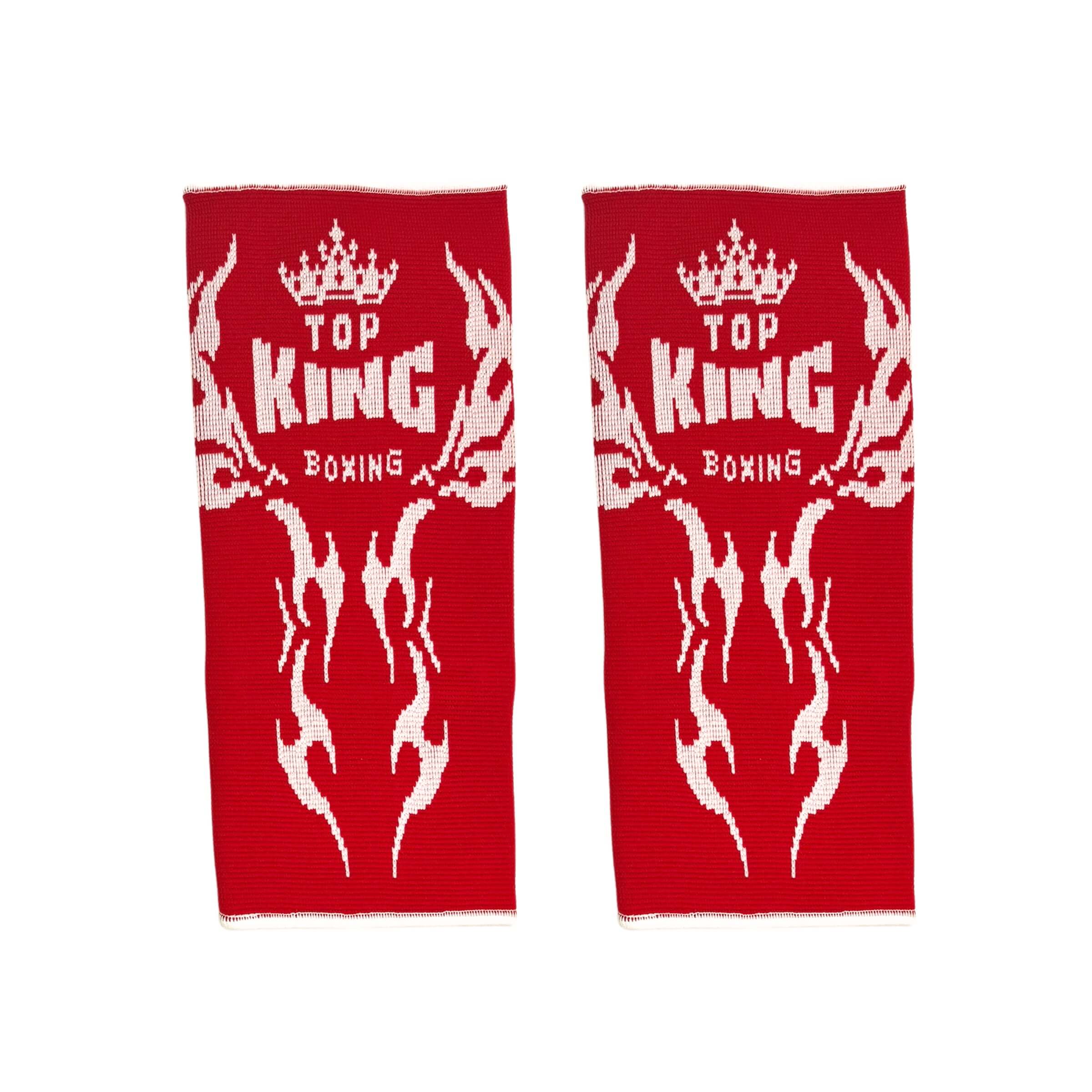 Top King Red Ankle Guards (Retro Logo) - Image 3
