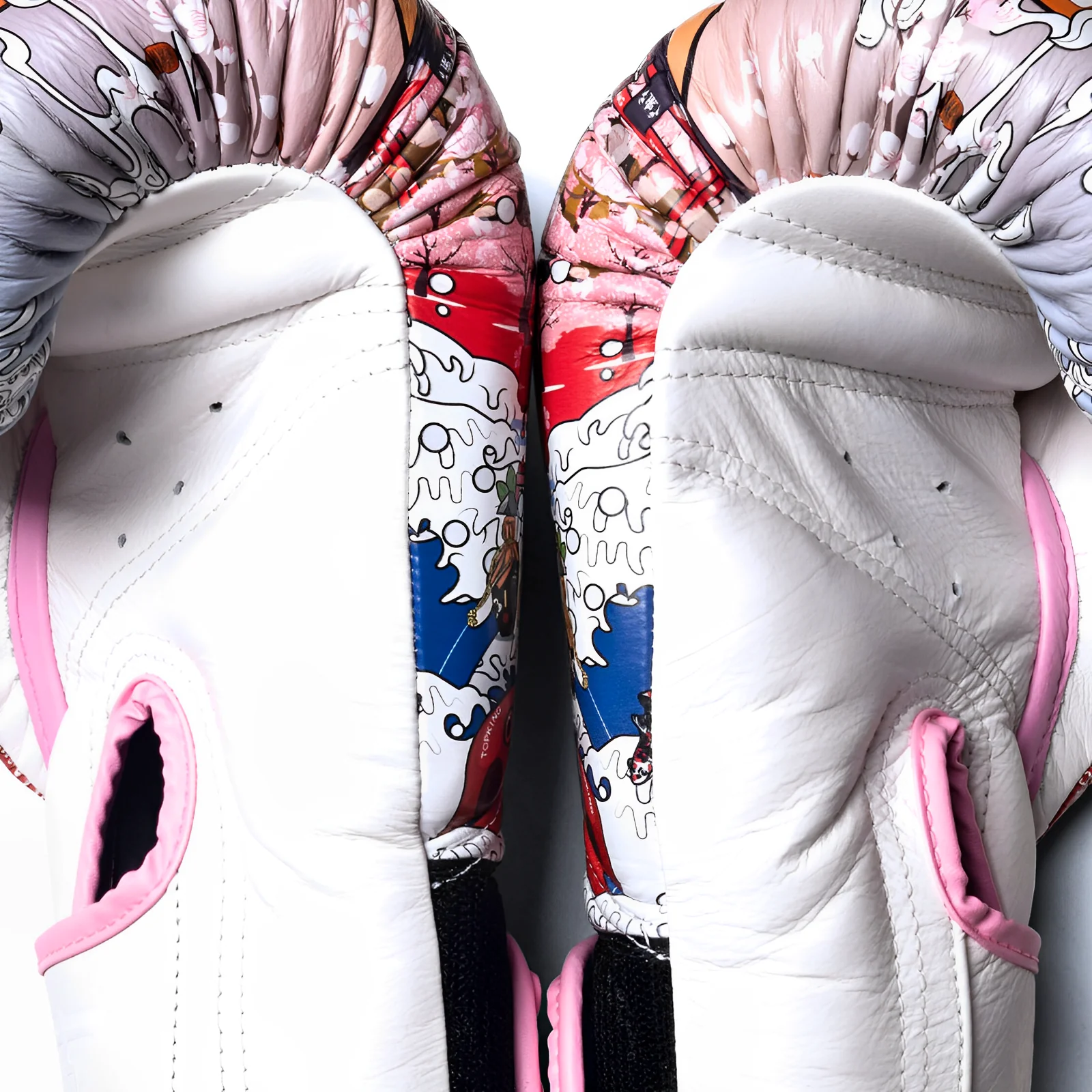 Top King Japanese Culture Pink Boxing Gloves - Image 3