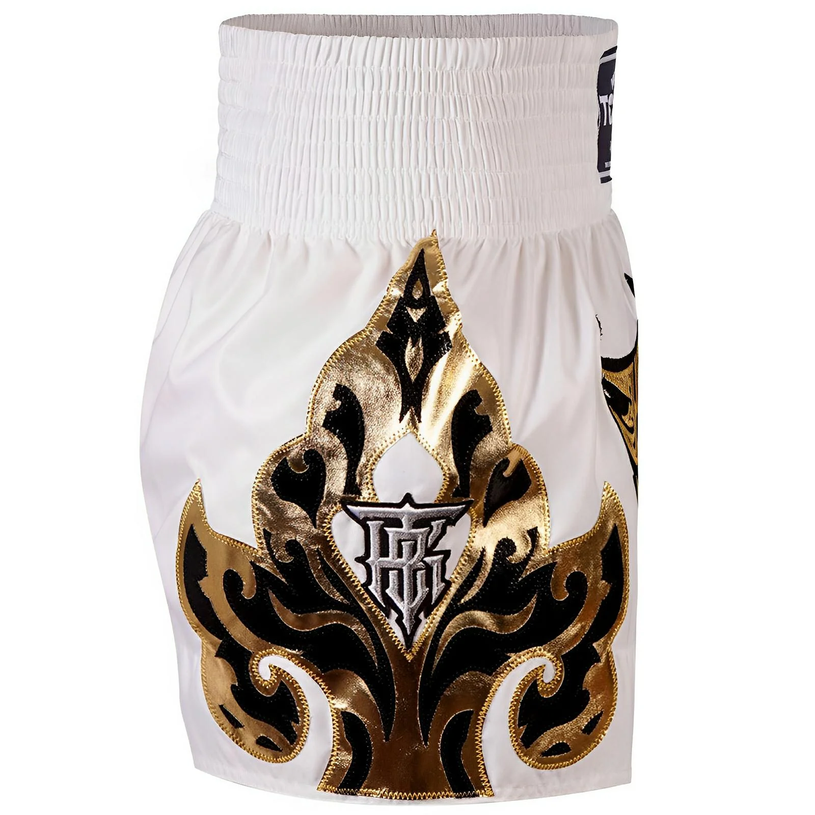 Top King Kanok White Muay Thai Shorts - Image 3