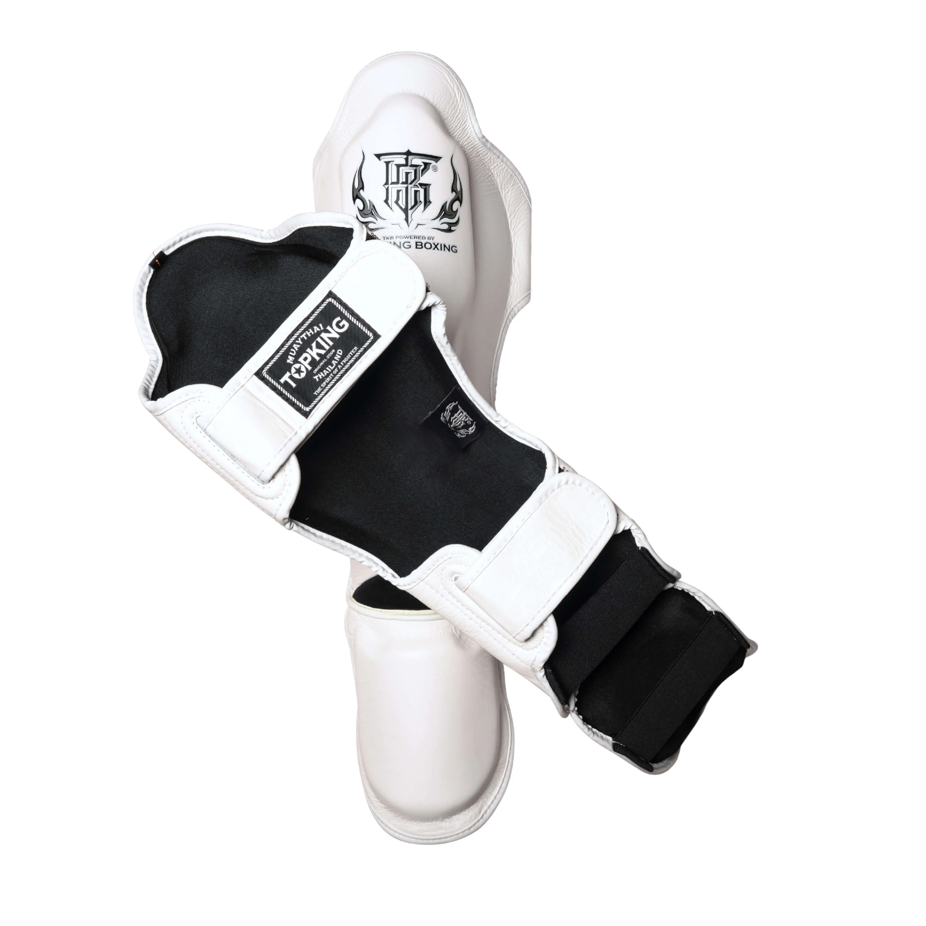 Top King Pro White Shin Guards - Image 4