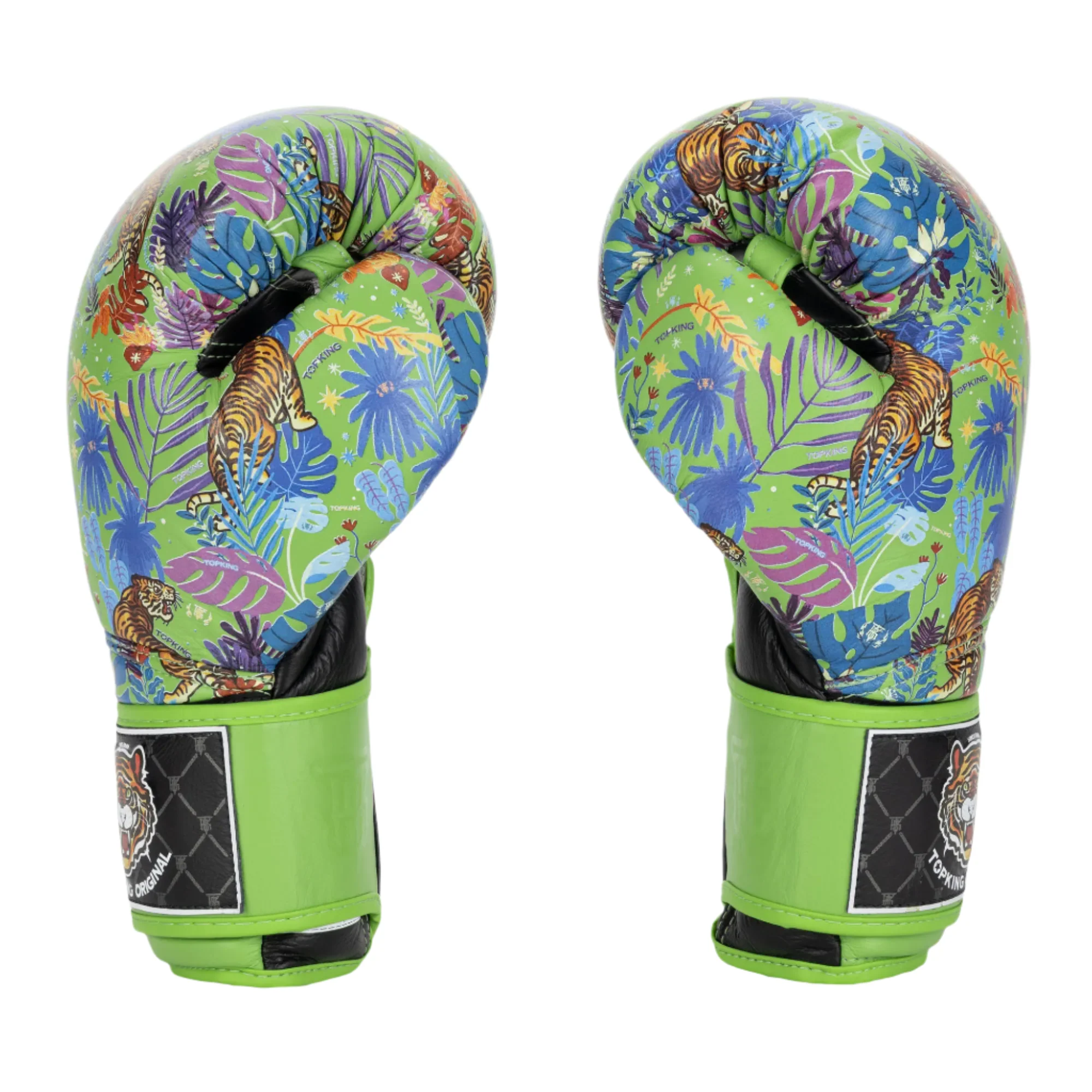 Top King Wild Tiger Green Boxing Gloves - Image 3