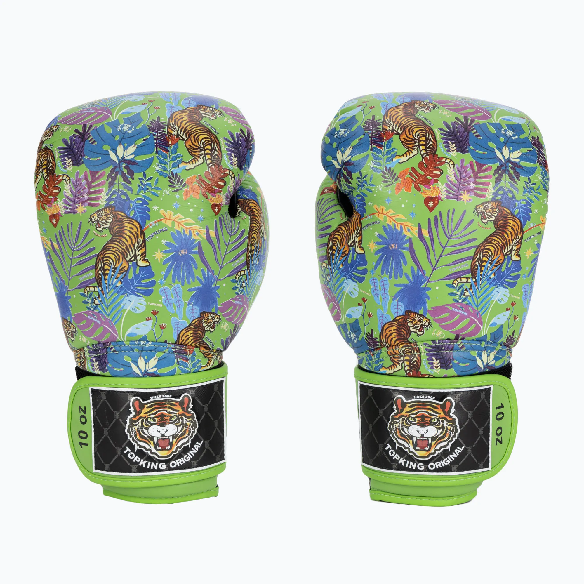 Top King Wild Tiger Green Boxing Gloves - Image 4